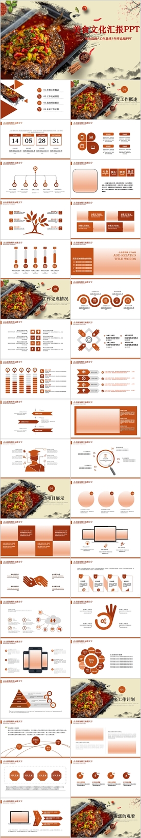 餐饮美食烤鱼宣传PPT