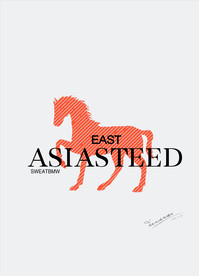 北欧风格抽象装饰画骏马图