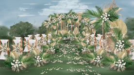 户外婚礼仪式区