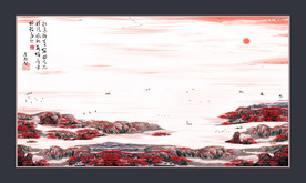 山水墨画山水意境山水禅境山水画