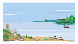 山水墨画意境山水禅境油画风景画