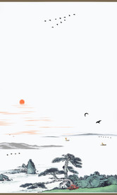 山水墨画山水意境山水禅境山水画