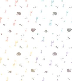 长颈鹿图案童装印花布