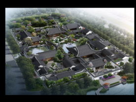 苏式古建园林效果图