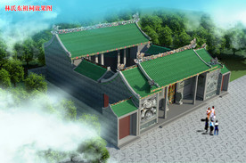 古建祠堂建筑外观设计案例效果图