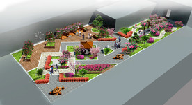 屋顶花园景观设计案例效果图