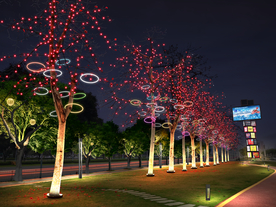 灯串树亮化