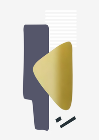 抽象简约金箔几何装饰画