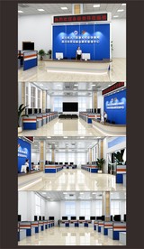 人社局大厅装修效果图