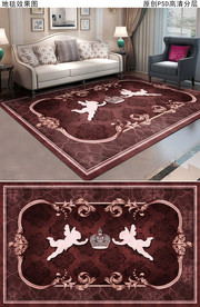 欧式花纹复古简欧地毯