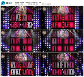 自作多情 复古舞台舞美背景视频