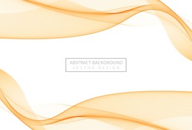 黄色曲线波纹背景