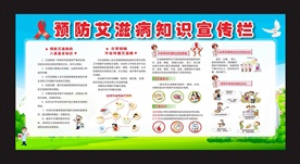 预防艾滋病知识宣传栏