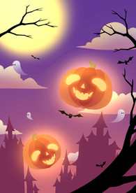 万圣节 节日 插画 南瓜