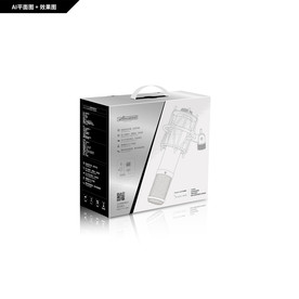 麦克风包装 矢量线描麦克风