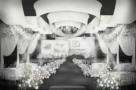 白绿简约韩式婚礼效果图