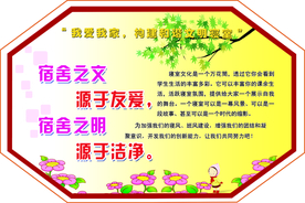 宿舍标语 学校宿舍 学生 整洁