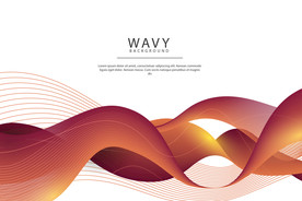 抽象波纹封面设计