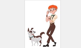 傲娇少年与狗漫画手绘过程