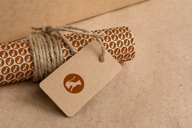 品牌logo牛皮纸样机