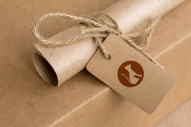 品牌logo牛皮纸样机