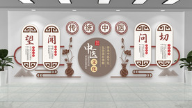 中医望闻问切形象墙