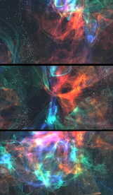 迷幻彩色星空云雾动态背景