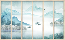 玄关山水画