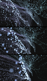 大气粒子空间背景视频