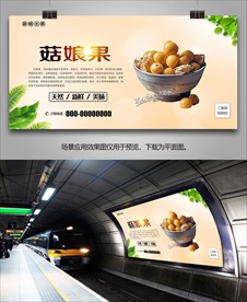 茹娘果单页灯箱挂画展架展板