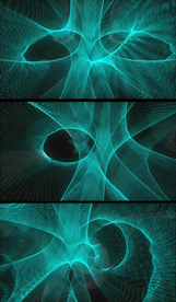 抽象青色粒子空间视频素材