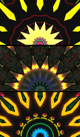 绚丽多彩民族风花纹万花筒舞台背