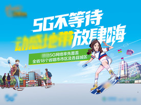 移动校园卡 迎新单页 海报