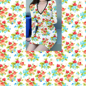 玫瑰花服装设计