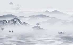 高清 意境新山水画 TIF分层