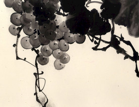 葡萄水墨画