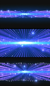 蓝紫粒子线条空间穿梭特效背景