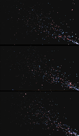 粒子发射器蓝橙浪漫特效背景