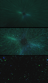 绿色粒子光线穿梭慢镜头特效背景