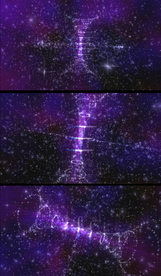 紫色绚丽粒子星空光柱背景