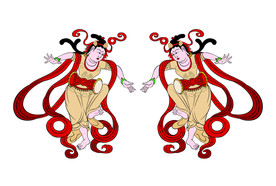 莫高窟98窟 五代 舞乐菩萨