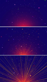 4k蓝色星空粒子背景