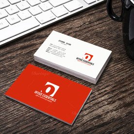 简约通用名片双面PSD展开图