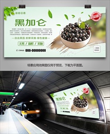 黑加仑展板海报单页展架灯箱