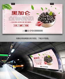 黑加仑展板挂画灯箱海报易拉宝