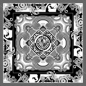 范，方巾几何图