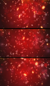 喜庆红色雪花飘落视频背景