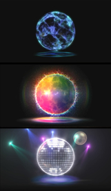 晶体光波质感特效球地视频素材