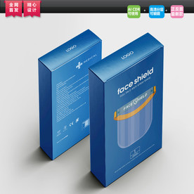 防护面罩包装 高档医用面罩包装