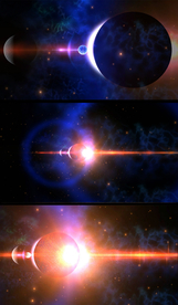 4K九星连珠特效唯美宇宙背景